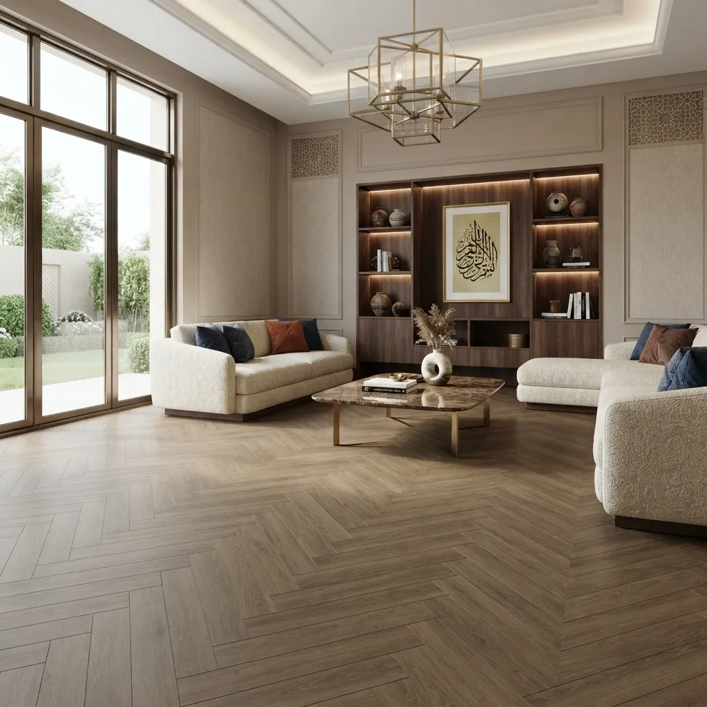 Amber Elite Chevron SPC Planks