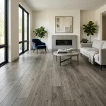 Anti-slip Smoked Grey Parquet Flooring