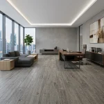 Anti-slip Smoked Grey Parquet Flooring