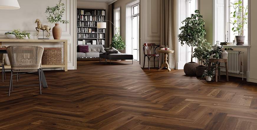 Dubai’s Premium Herringbone Flooring Collection