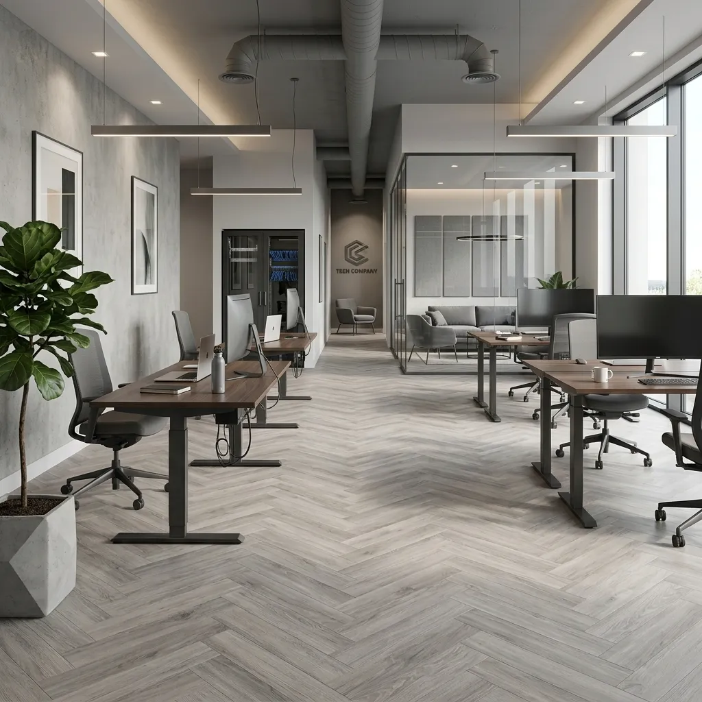 Durable Hardwood Frost Parquet Flooring