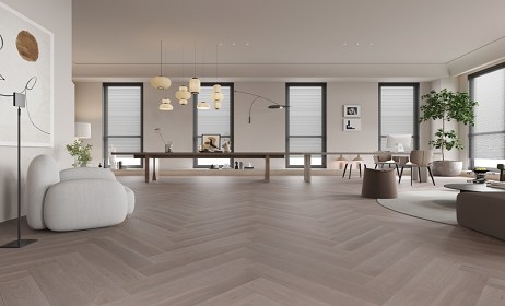 Herringbone Elegance in Dubai Interiors