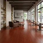 Luxury Cheery Brown Engineered Wood Flooring