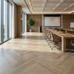 Satin Finish Herringbone Parquet