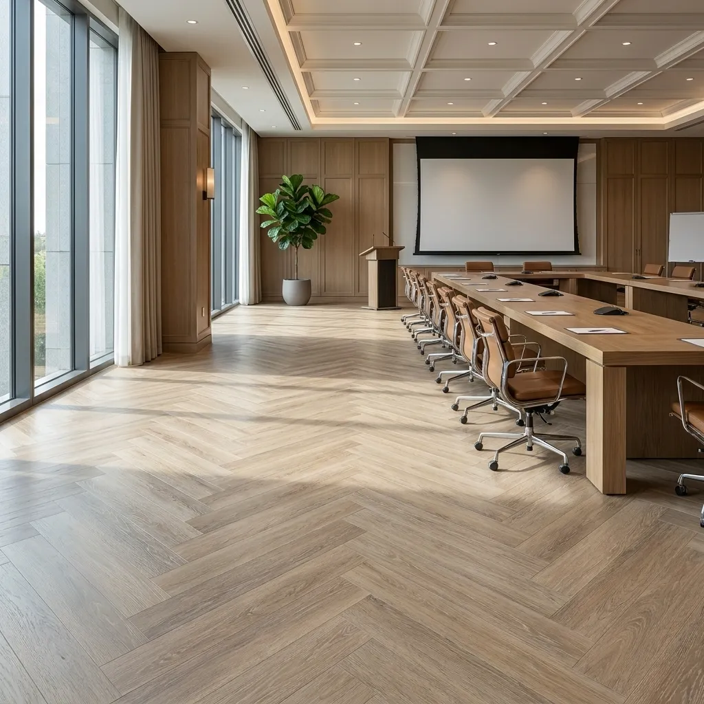 Satin Finish Herringbone Parquet