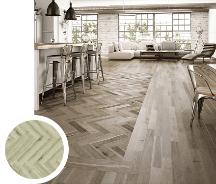 Kitchen Herringbone Flooring