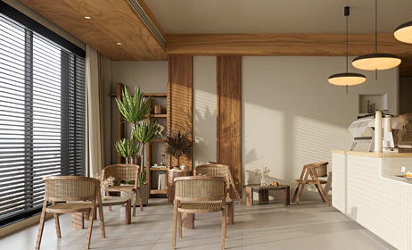 Energy-efficient wooden blinds UAE