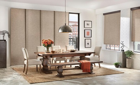Panel Blinds Dubai Living Room