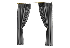pinch pleat silk curtains Dubai