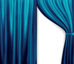 Customized Blue Curtain in Dubai