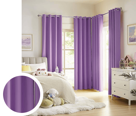 Sheer purple curtains Dubai