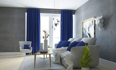 Blue Curtains