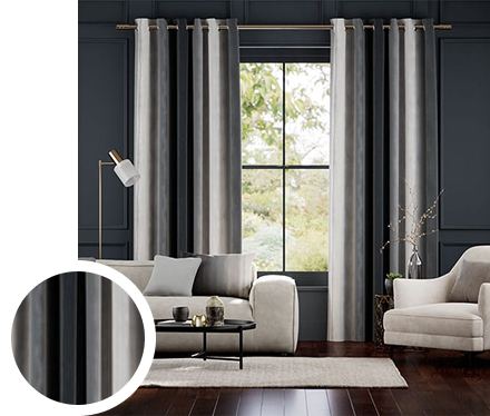 grey curtain installation dubai