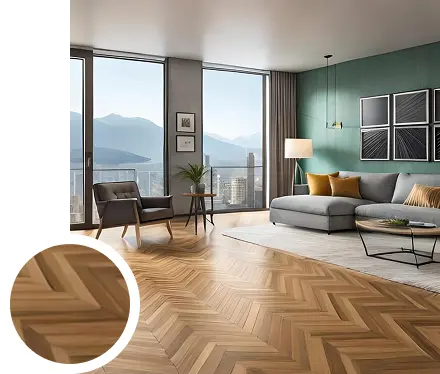 Chevron Flooring Installation dubai