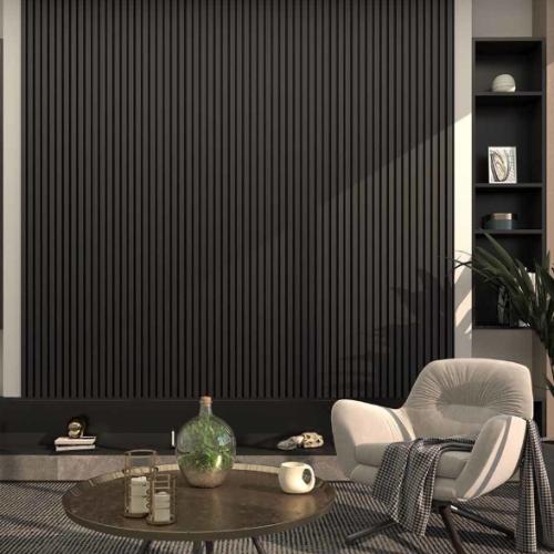 black wall panel