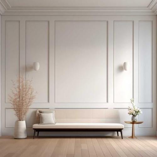 white wall panel