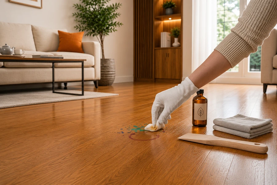 Removing Paint, Stains & Stubborn Spots from Hardwood
