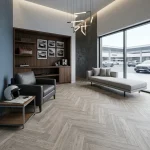 Ash Grey Marble Look Vinyl Flooring Tiles