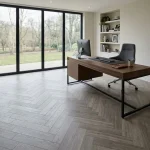 Ash Grey Marble Look Vinyl Flooring Tiles