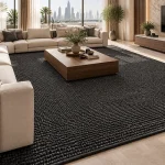Dark charcoal Sisal Carpet in dubai
