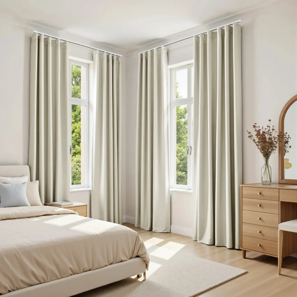 Grommet Soundproof Curtain 2 layer curtains