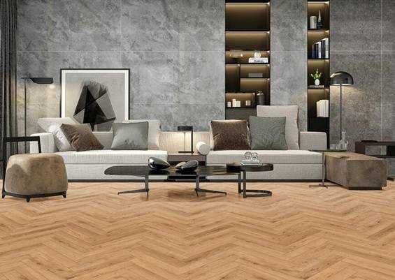 Herringbone Golden Oak Flooring