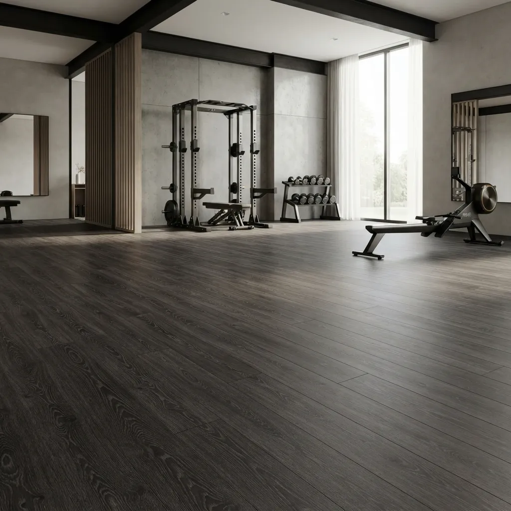 Modern Charcoal Black Laminate Flooring