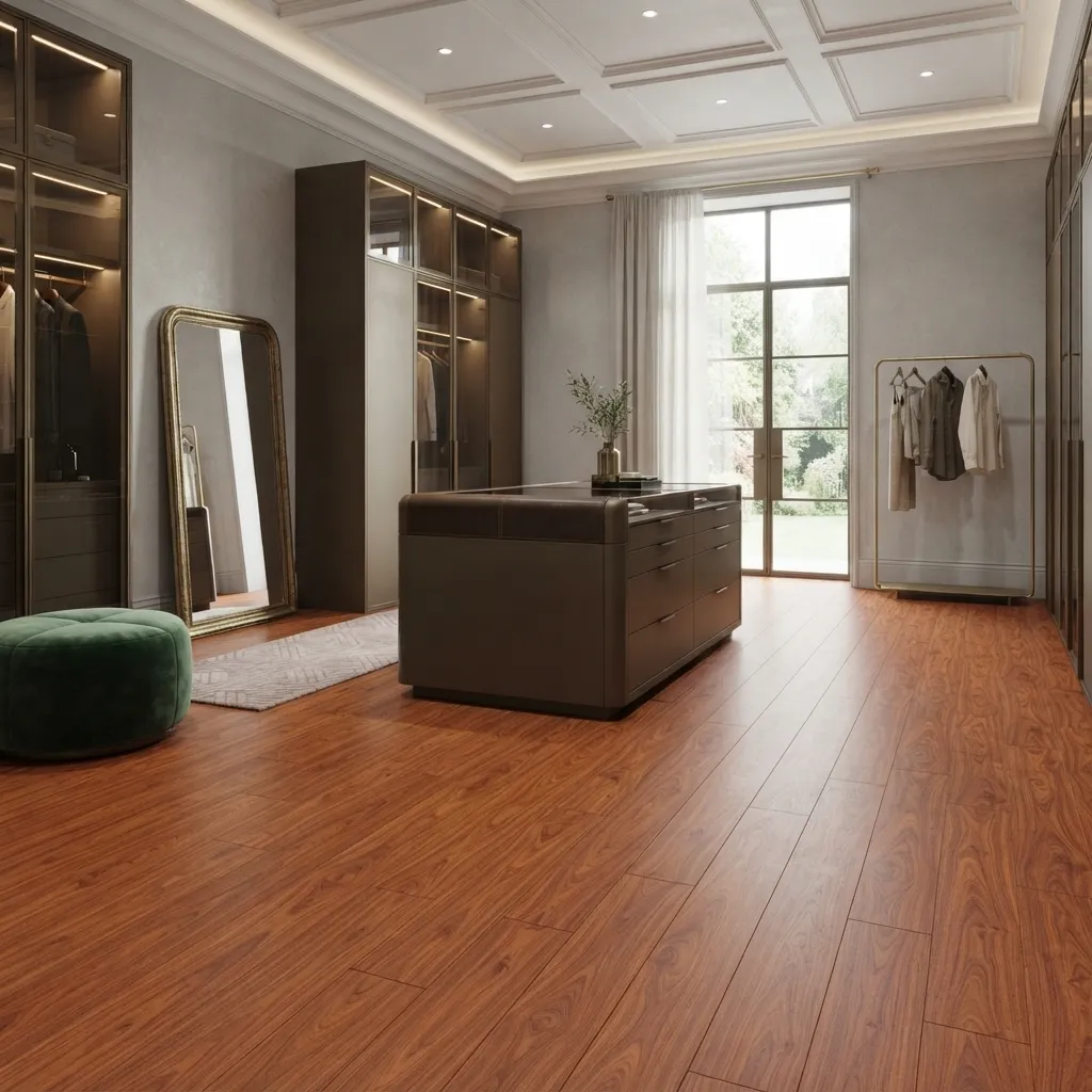 Reddish Walnut Laminate Flooring