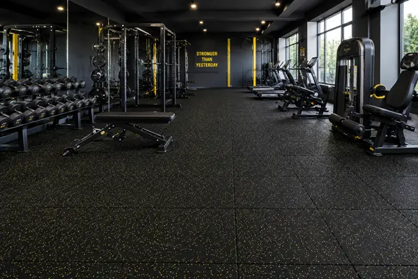 Rubber Tile Lock Yellow Dots (ZS)