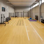 Anti-slip PVC Vinyl Athletic Floor