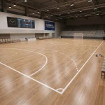 Premium 4mm Maple PVC Vinyl Sports Flooring