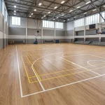 Premium 4mm Maple PVC Vinyl Sports Flooring