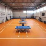 Shock-Absorbing Master Orange Sports Flooring