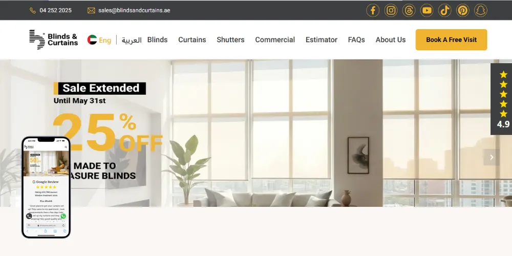 Blinds And Curtains Dubai