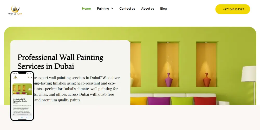 Dubai Wall Paint Services