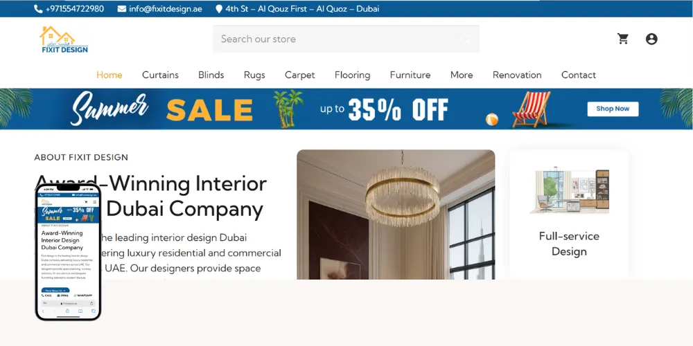 FIXIT DESIGN CARPETS AND CURTAINS TRADING LLC