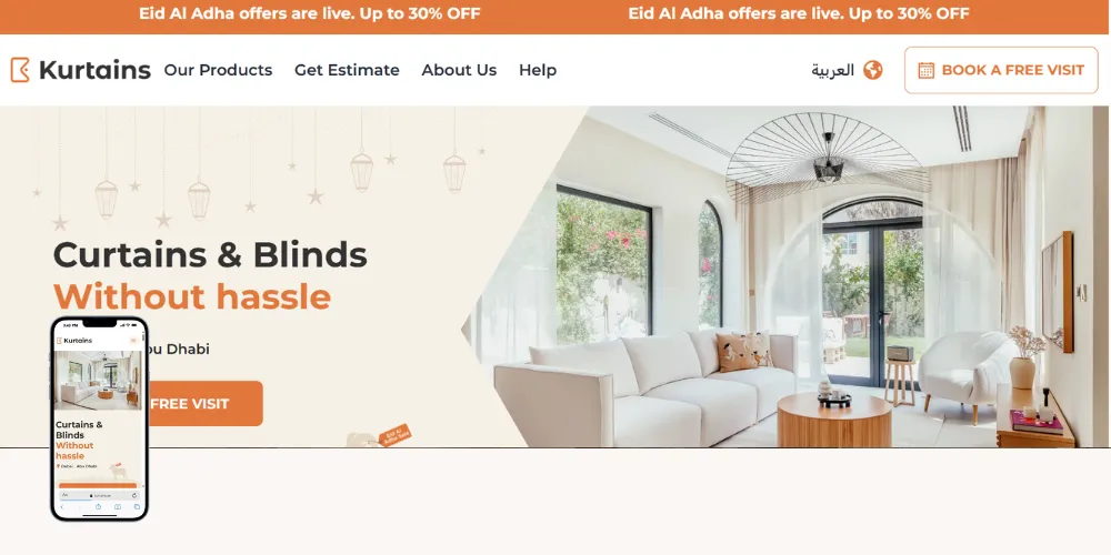 Kurtains | Curtains and Blinds in Dubai
