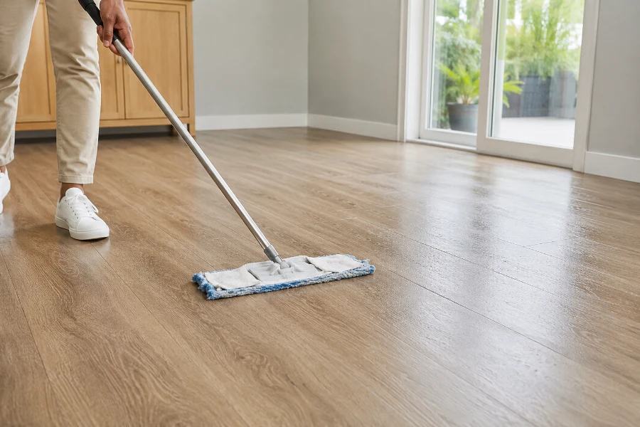 2. Damp mopping