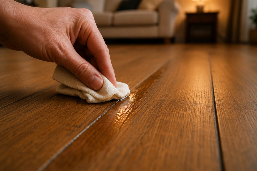 2. Rub in Liquid Wax or Mineral Oil