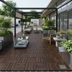 30 x 30 Espresso Deck Tiles