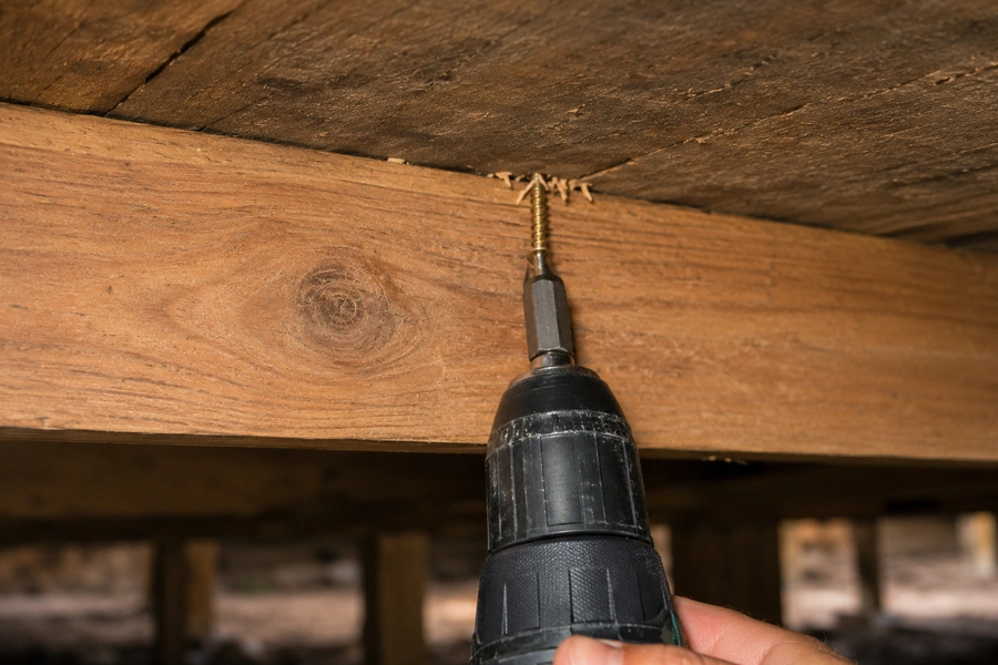 5. Screw the Subfloor Down From Below