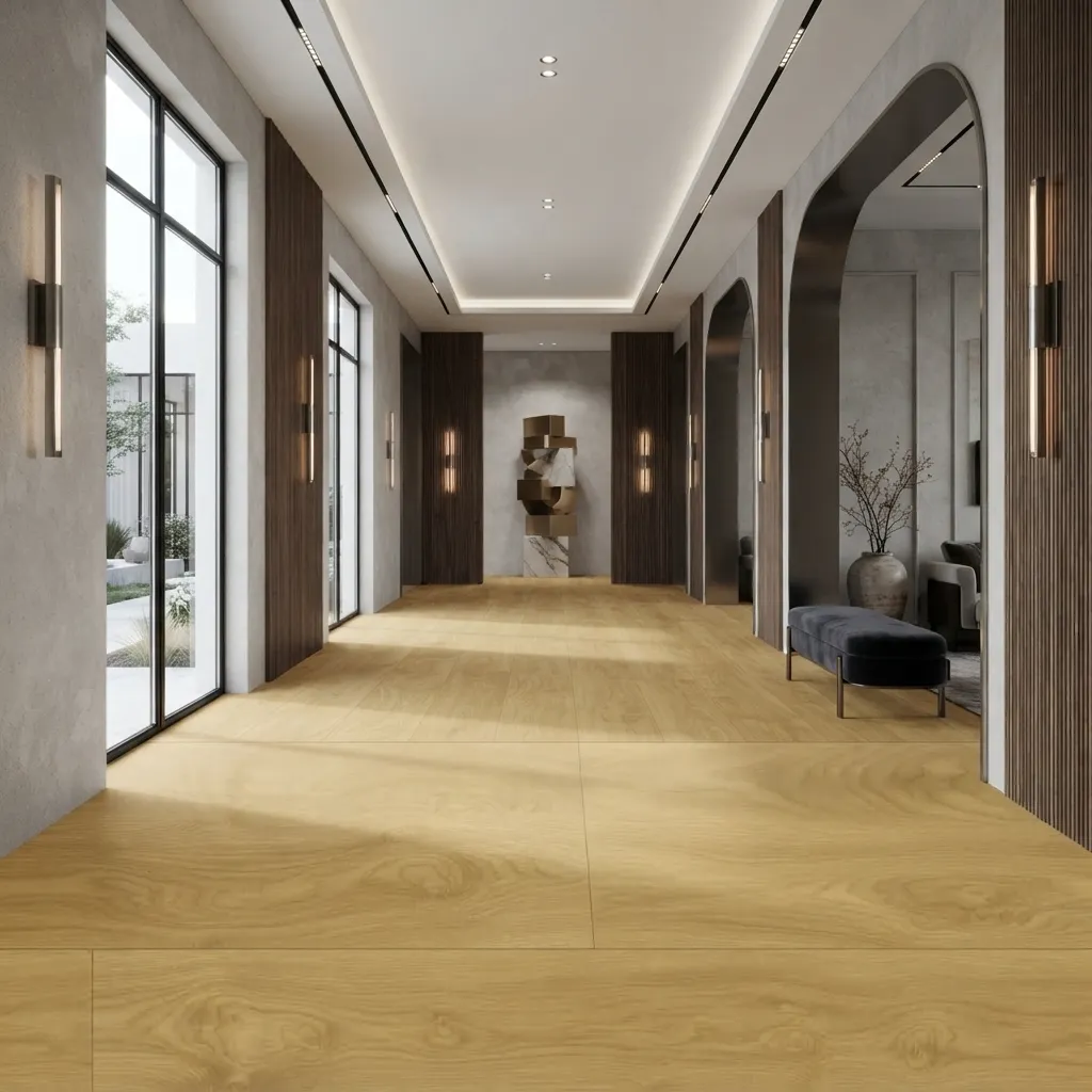 5mm Maple Gold Wooden Style SPC Flooring