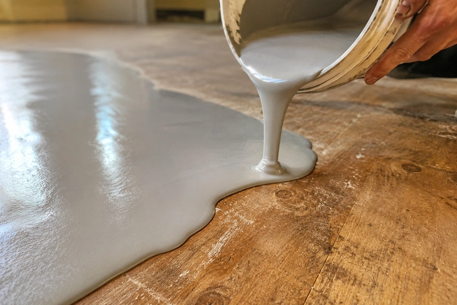8. Flatten an Uneven Subfloor With Leveling Compound