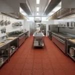Anti-Skid Maroon Rubber Floor Tiles