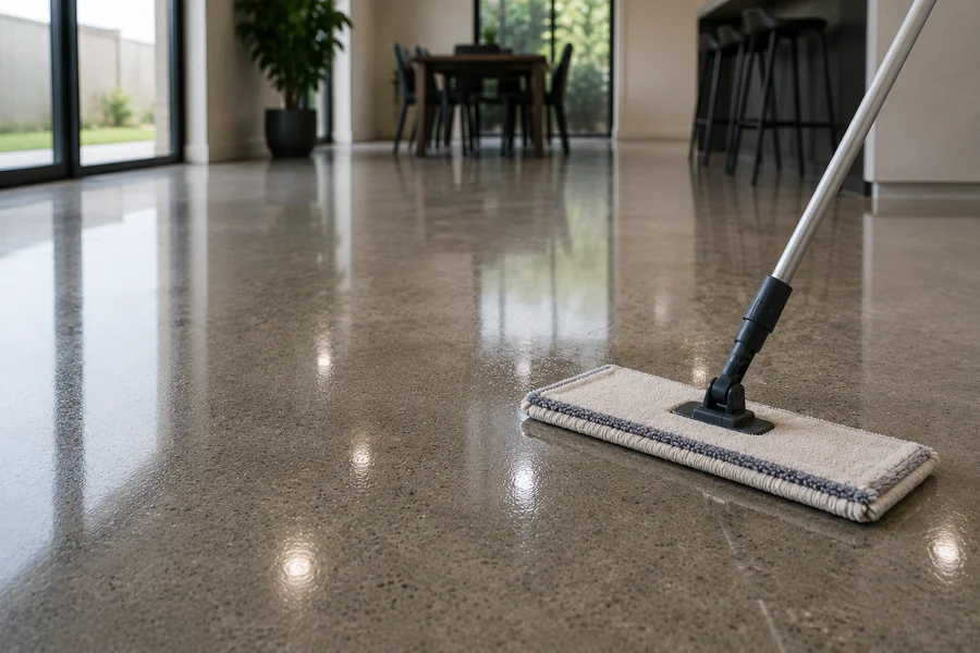 Cleaning Sealed, Polished & Painted Concrete