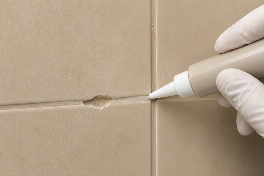Color-Matched Caulk or Grout at Joints