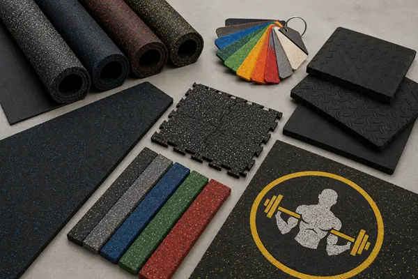 Custom Sizes rubber flooring
