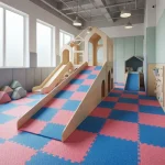 Double Shade Sports Rubber Flooring