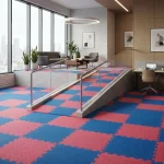Double Shade Sports Rubber Flooring