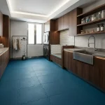 Flexo Interlocking Blue Rubber Tiles